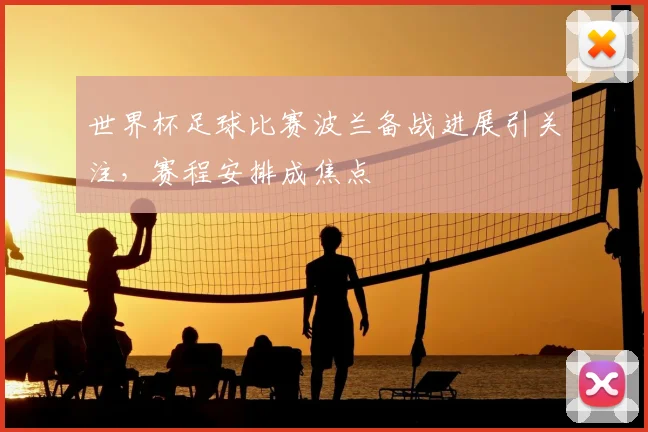世界杯足球比赛波兰备战进展引关注,赛程安排成焦点